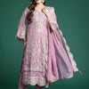 Dhiyona IE Ethnic Motifs Embroidered Sequinned Kurta With Trousers & Dupatta