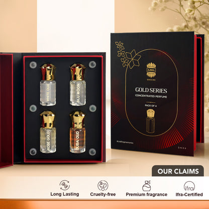 Ajmal India Gold Series Concentrated Perfume Gift Set