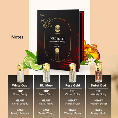 Ajmal India Gold Series Concentrated Perfume Gift Set