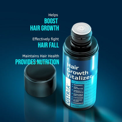 Ustraa Hair Growth Vitalizer - Boost Hair Growth, Prevents Hairfall With Redensyl & Jojoba