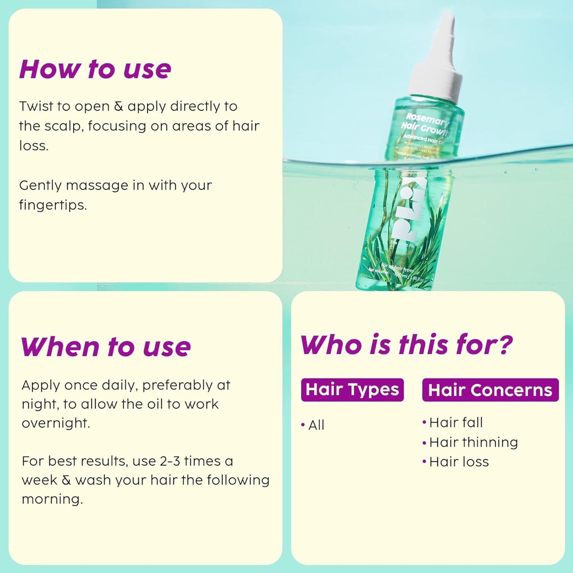Plix Rosemary Hair Growth Advanced Hair Oil