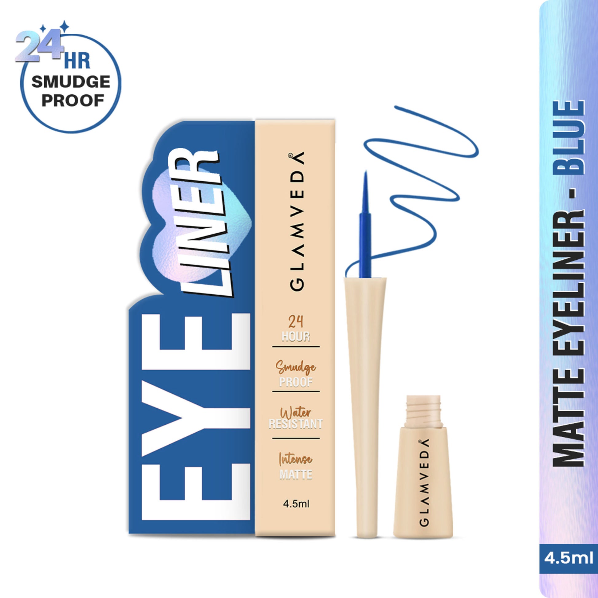 Glamveda Super Matte Liquid Intense Eyeliner - Blue