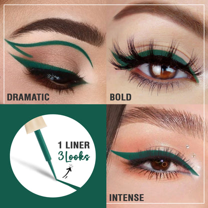 Glamveda Super Matte Liquid Intense Eyeliner - Green