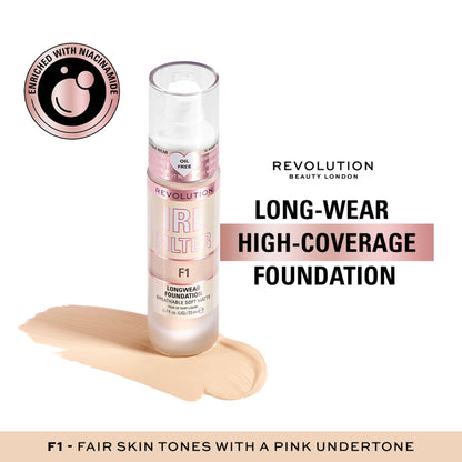 Makeup Revolution IRL Filter Longwear Foundation - F1
