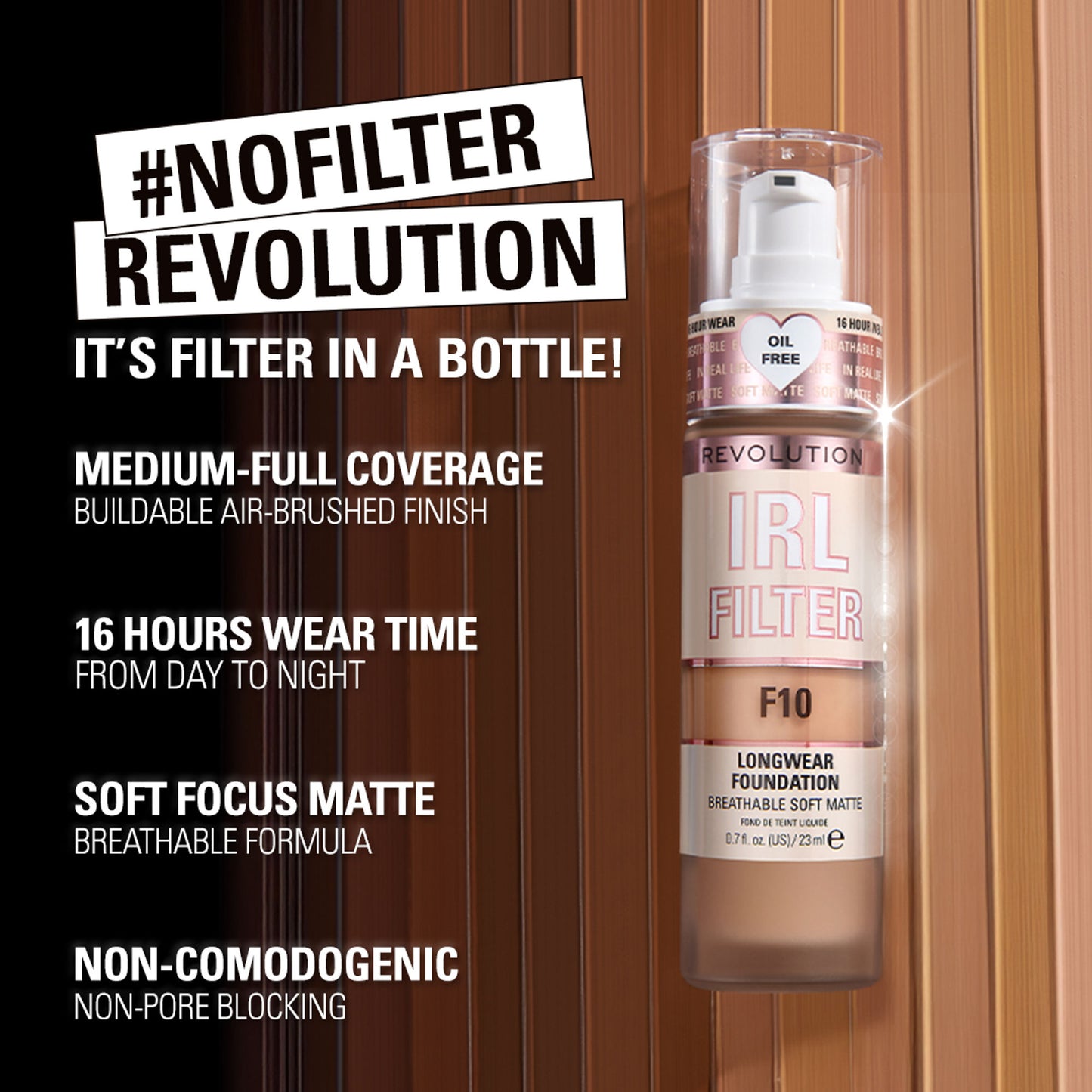 Makeup Revolution Irl Filter Longwear Foundation - 