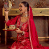 Indyancart IE Women Embroidered Regular Kurta with Trousers & With Dupatta