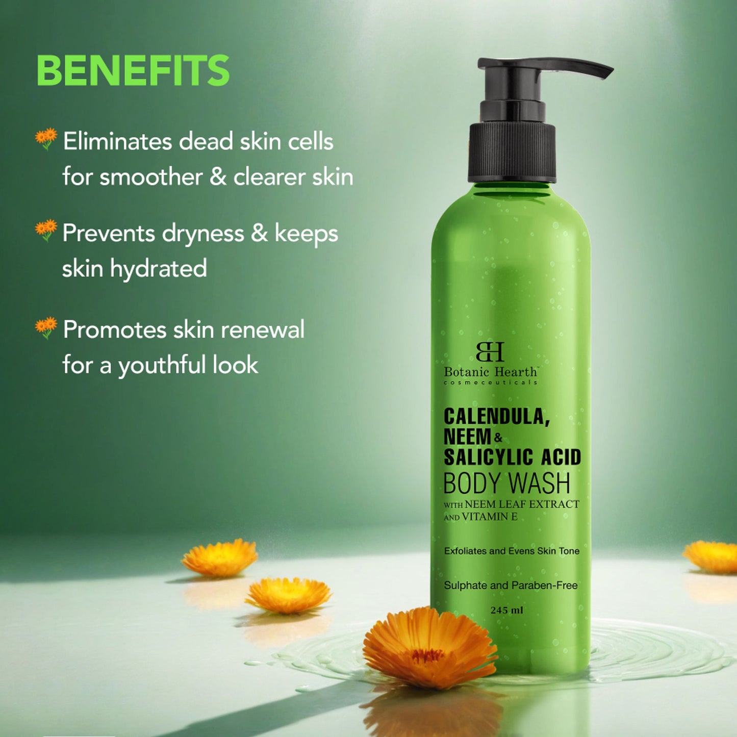 Botanic Hearth Calendula, Neem and Salicylic Acid Body Wash