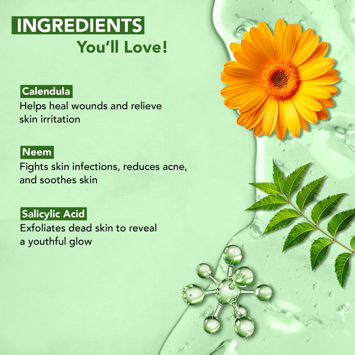 Botanic Hearth Calendula, Neem and Salicylic Acid Body Wash