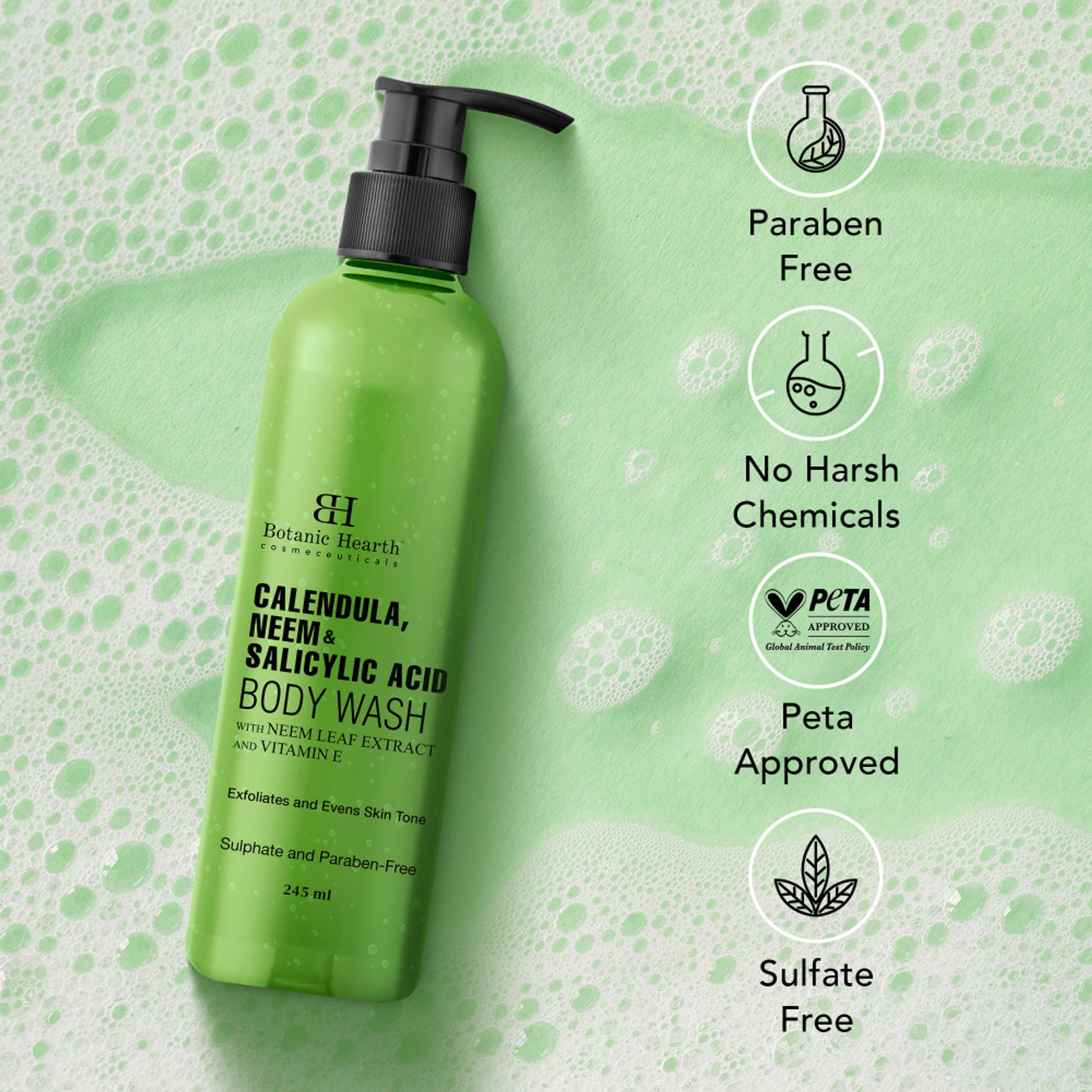 Botanic Hearth Calendula, Neem and Salicylic Acid Body Wash
