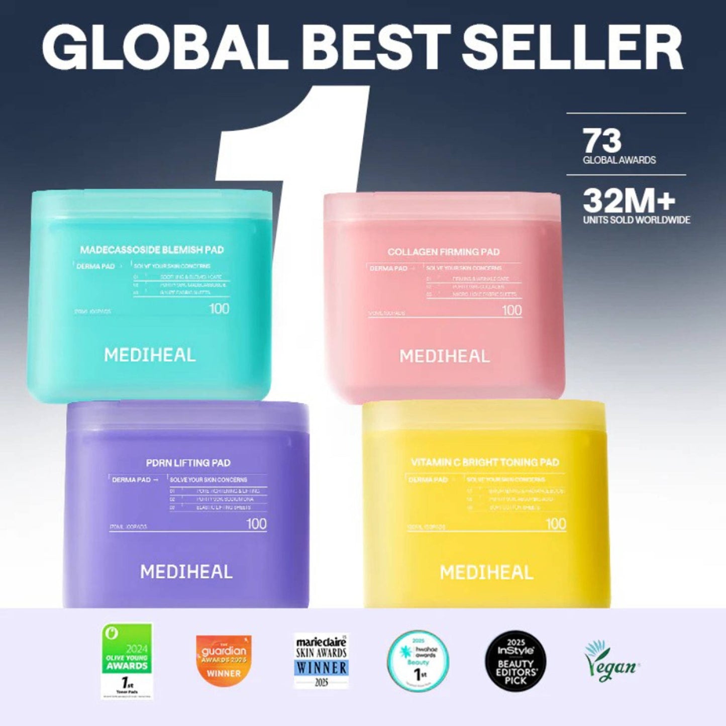 Mediheal Vitamin C Bright Toning Pad
