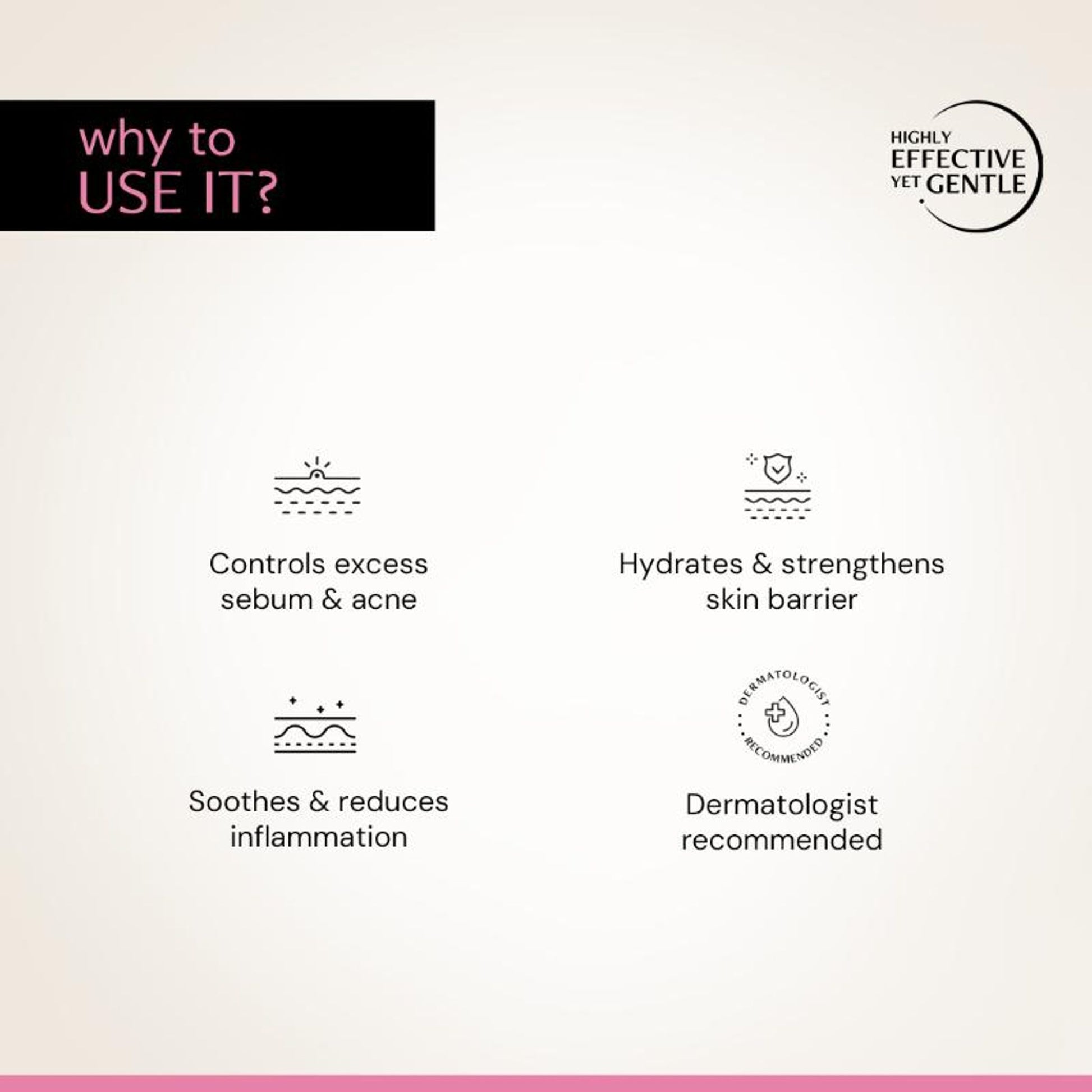 Deconstruct Acne Control Moisturiser, Lightweight & Non-Sticky, Ectoin & Ceramides