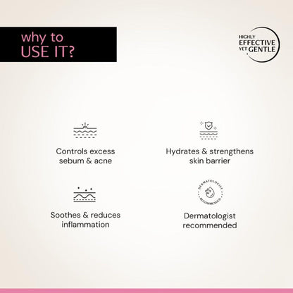 Deconstruct Acne Control Moisturiser, Lightweight & Non-Sticky, Ectoin & Ceramides