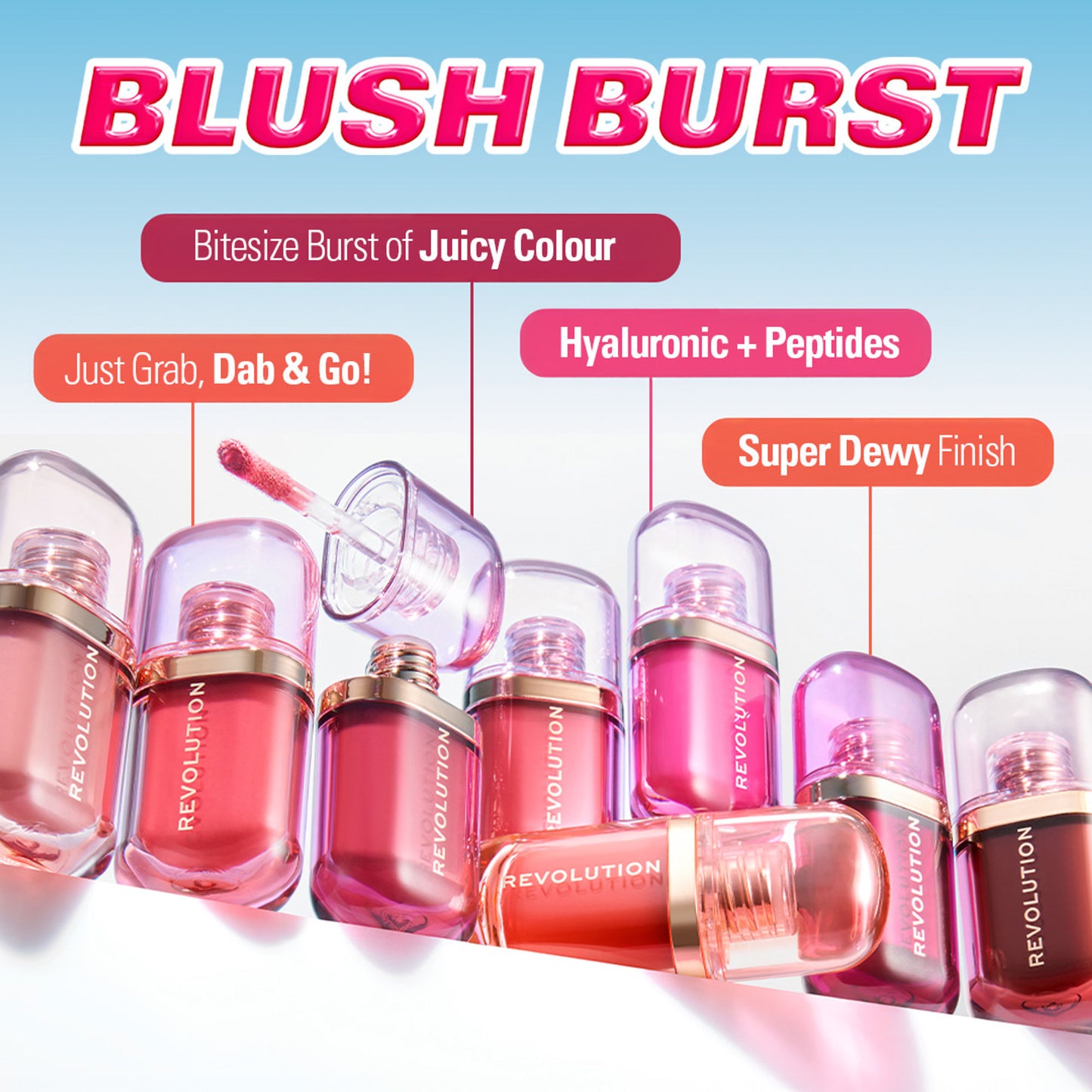 Makeup Revolution Superdewy Liquid Blush Burst - Pink Fizz Soft Pink