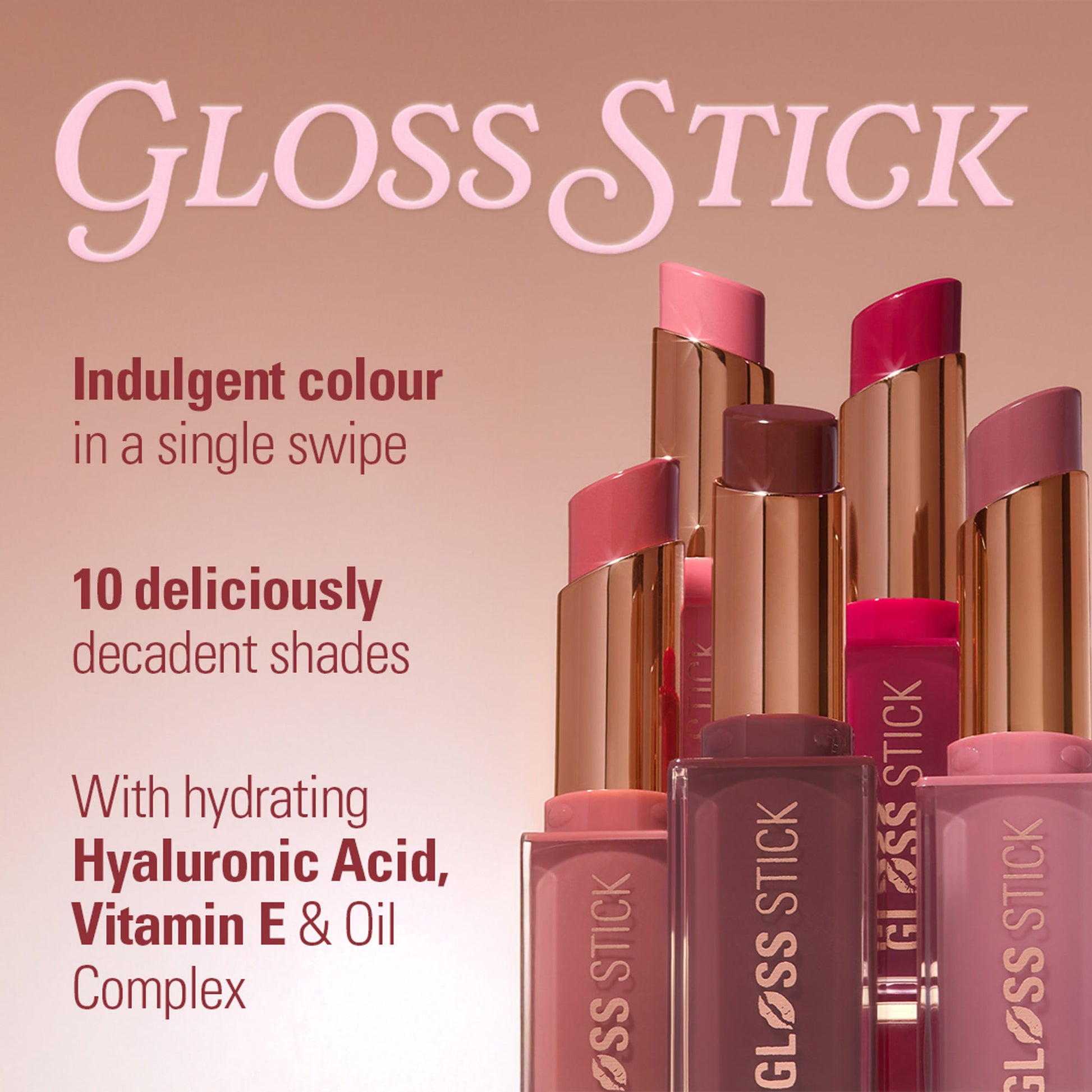 Makeup Revolution Pout Lip Gloss Stick - Sugar Cookie Pink
