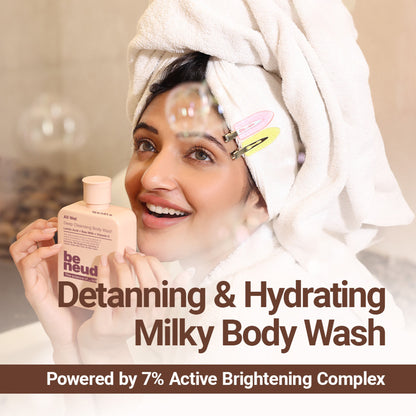 Be Neude All Wet Deep Cleansing Detanning Milk Body Wash