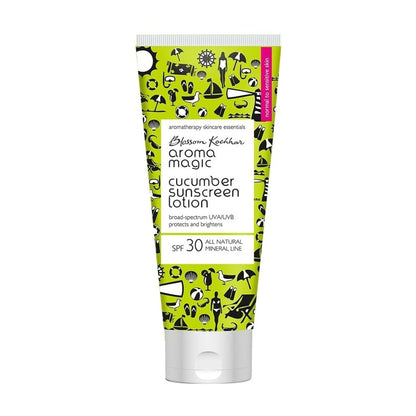 Aroma Magic Cucumber Sunscreen Lotion SPF 30 UVA/UVB All Natural Mineral Line