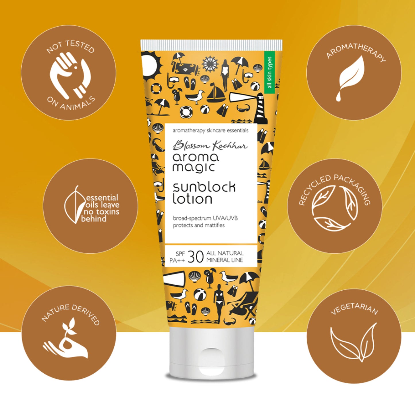 Aroma Magic Sunblock Lotion SPF++30 UVA/UVB