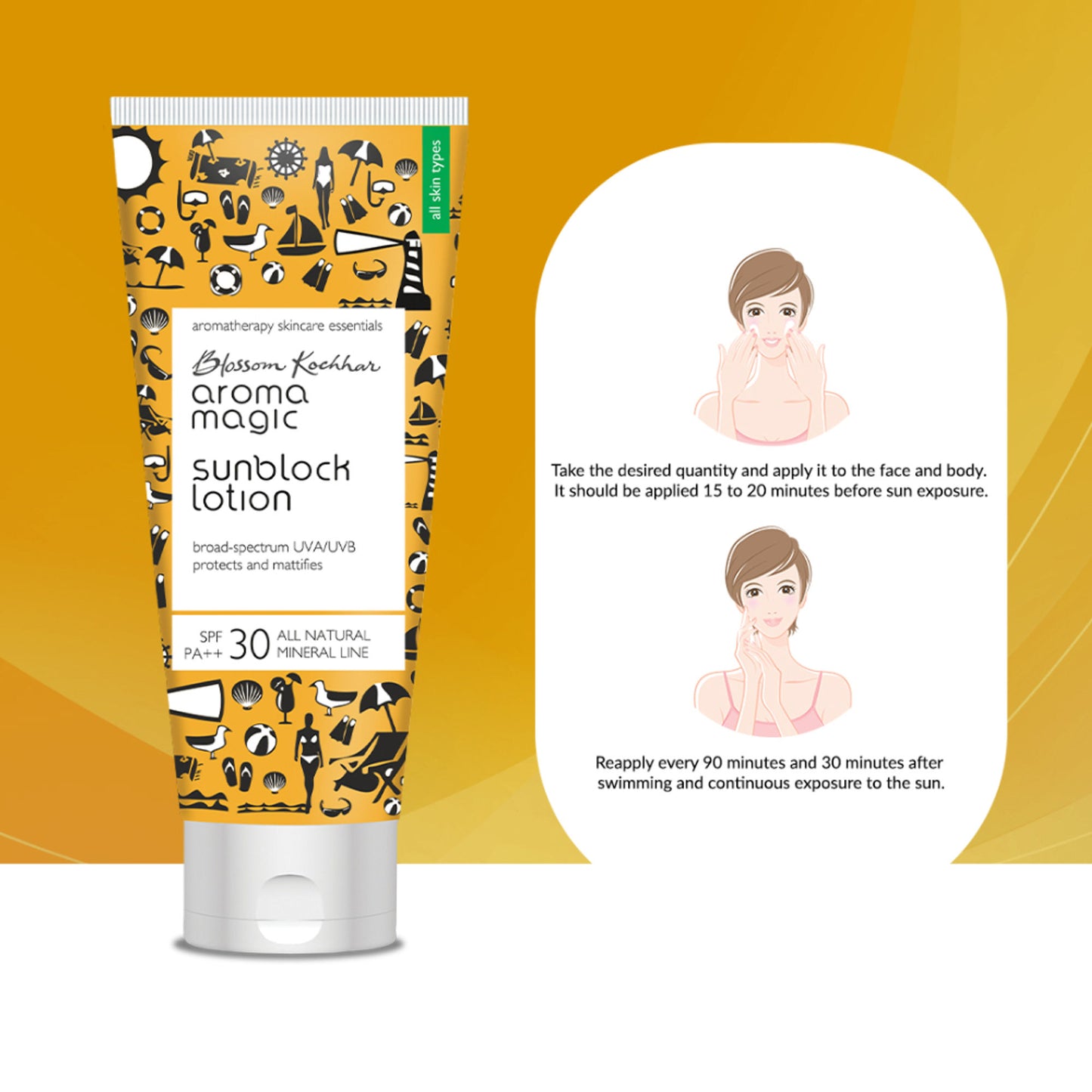 Aroma Magic Sunblock Lotion SPF++30 UVA/UVB