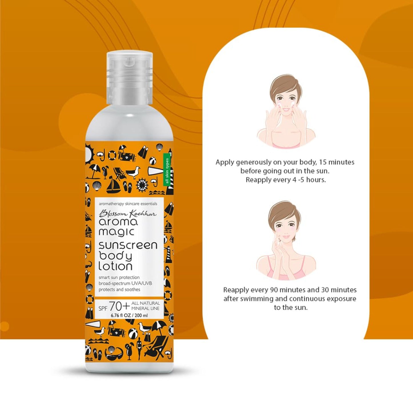 Aroma Magic Sunscreen SPF 70+ Face And Body Lotion
