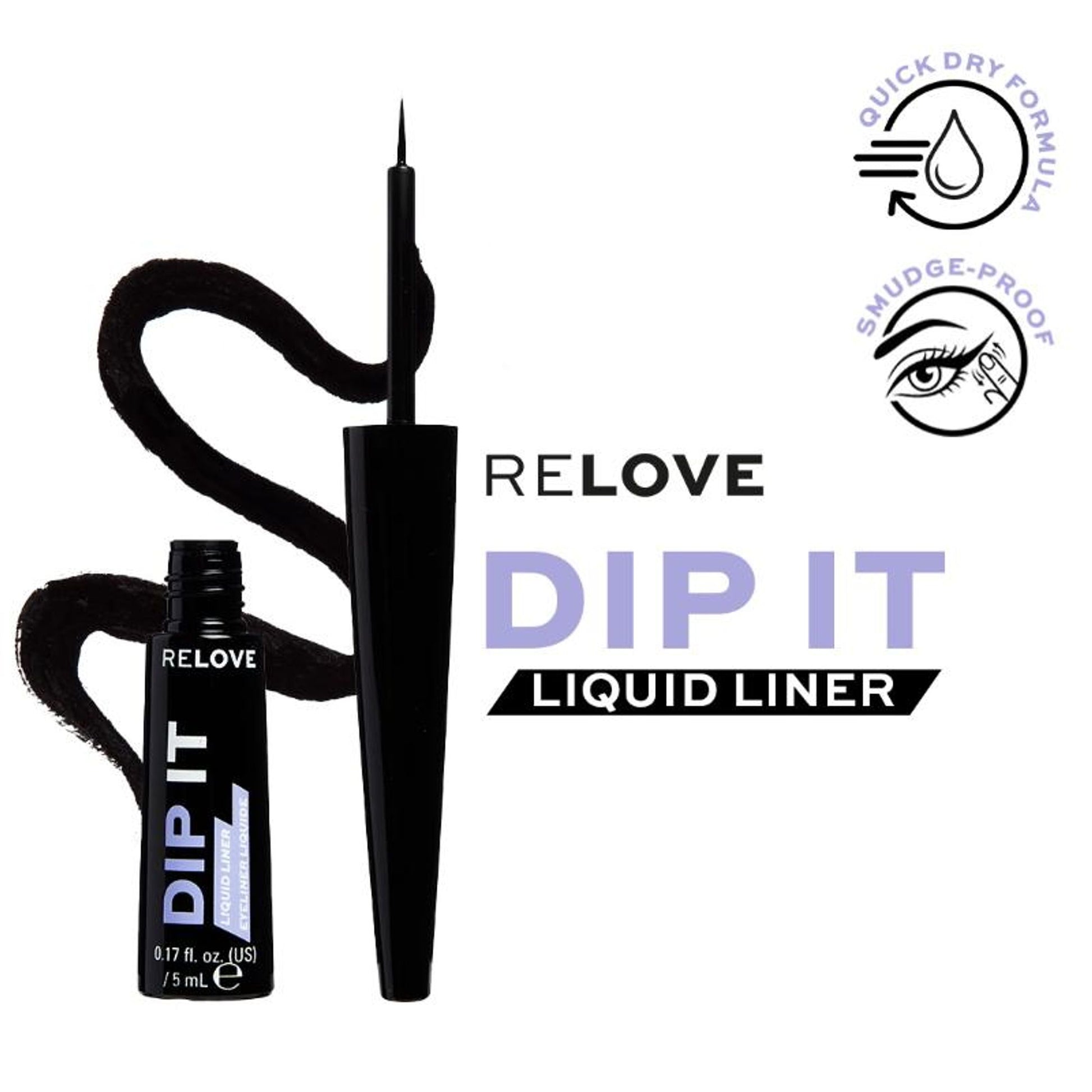 Relove Dip Eyeliner Black - Black