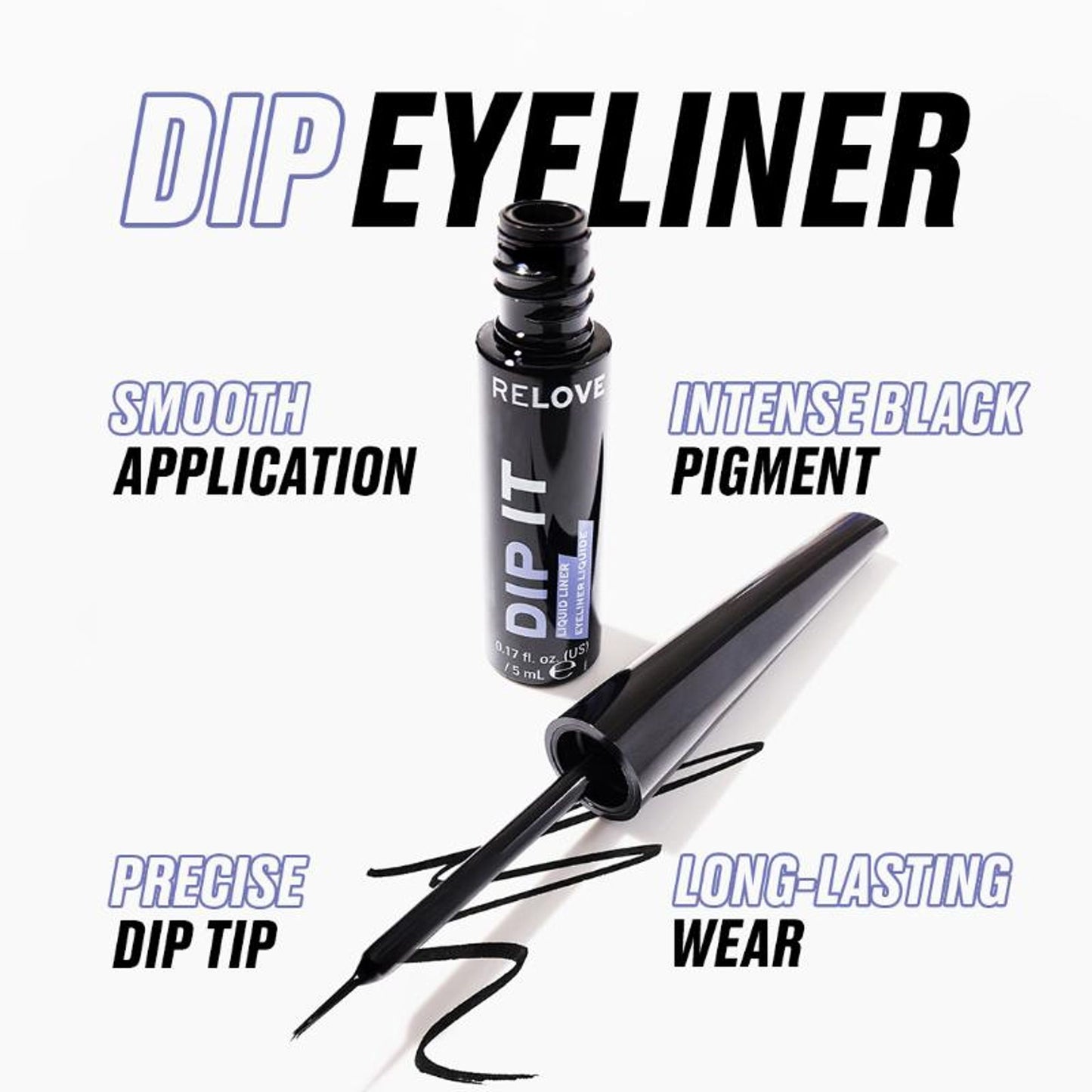 Relove Dip Eyeliner Black - Black