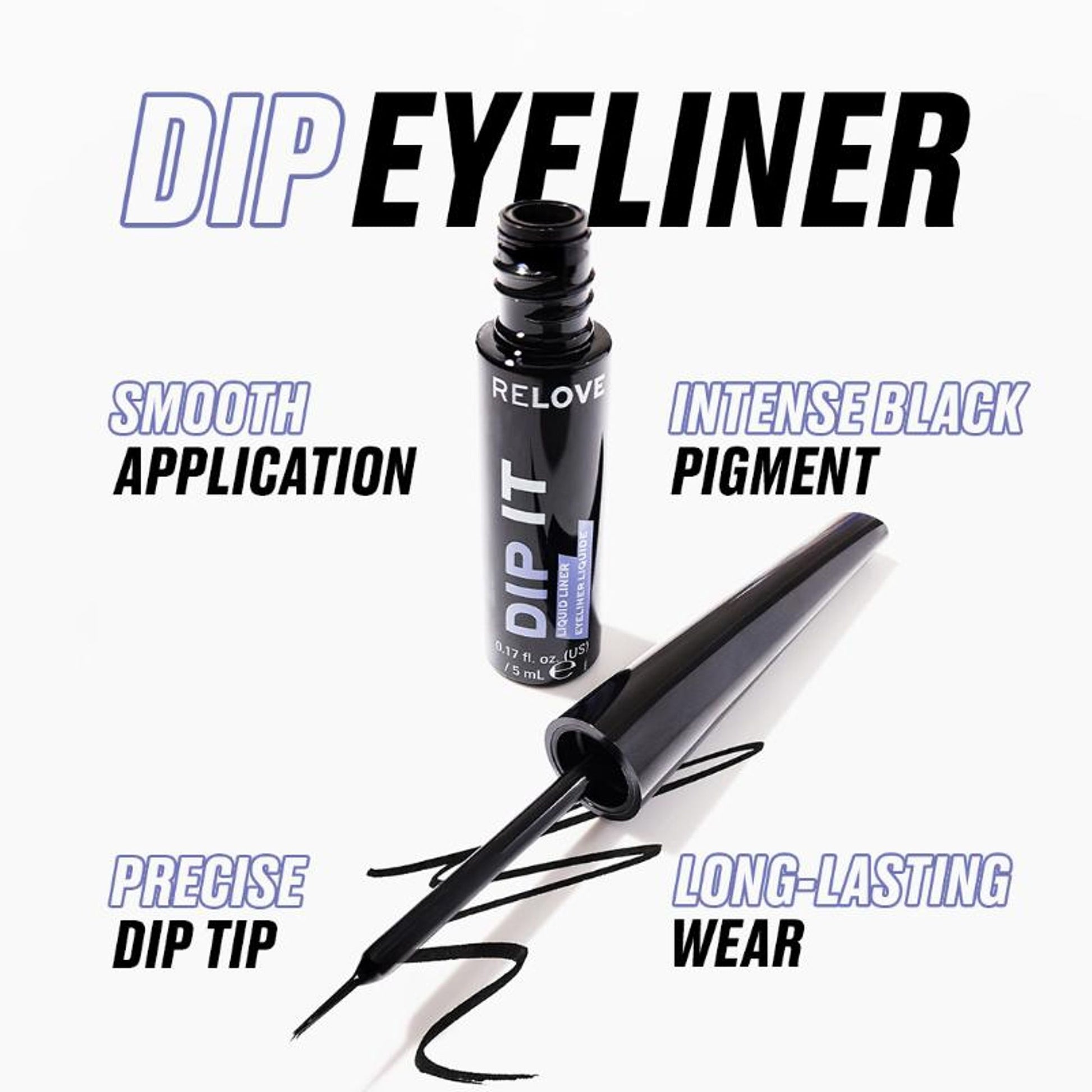 Relove Dip Eyeliner Black - Black
