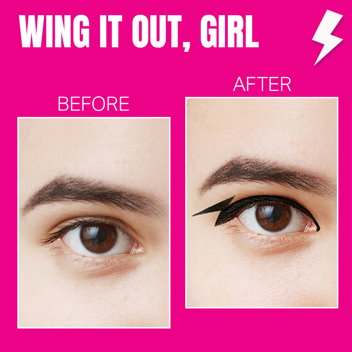 Elle 18 Eye Drama Liner in black with matte finish, water-resistant and long-lasting for defined eye looks.