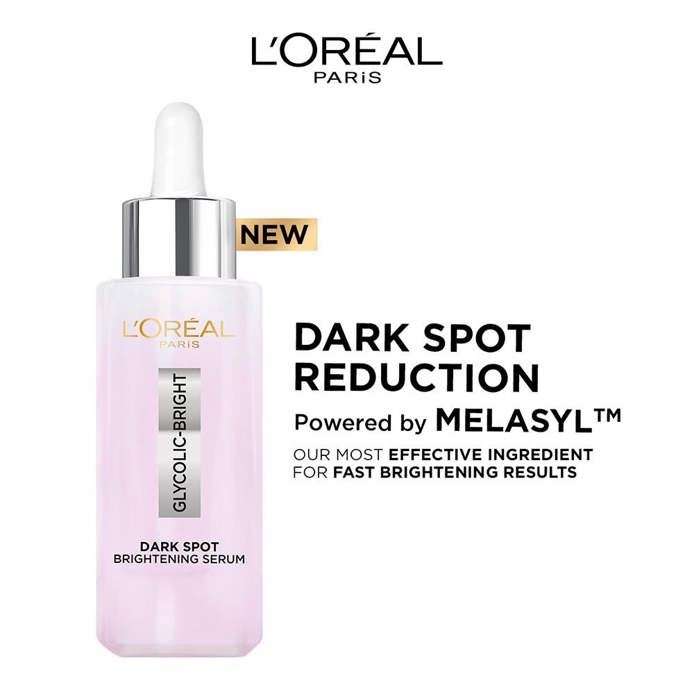 L'Oreal Paris Glycolic Bright 8% [Melasyl + Niacinamide] Face Serum For Brightening Dark Spots - Indyancart