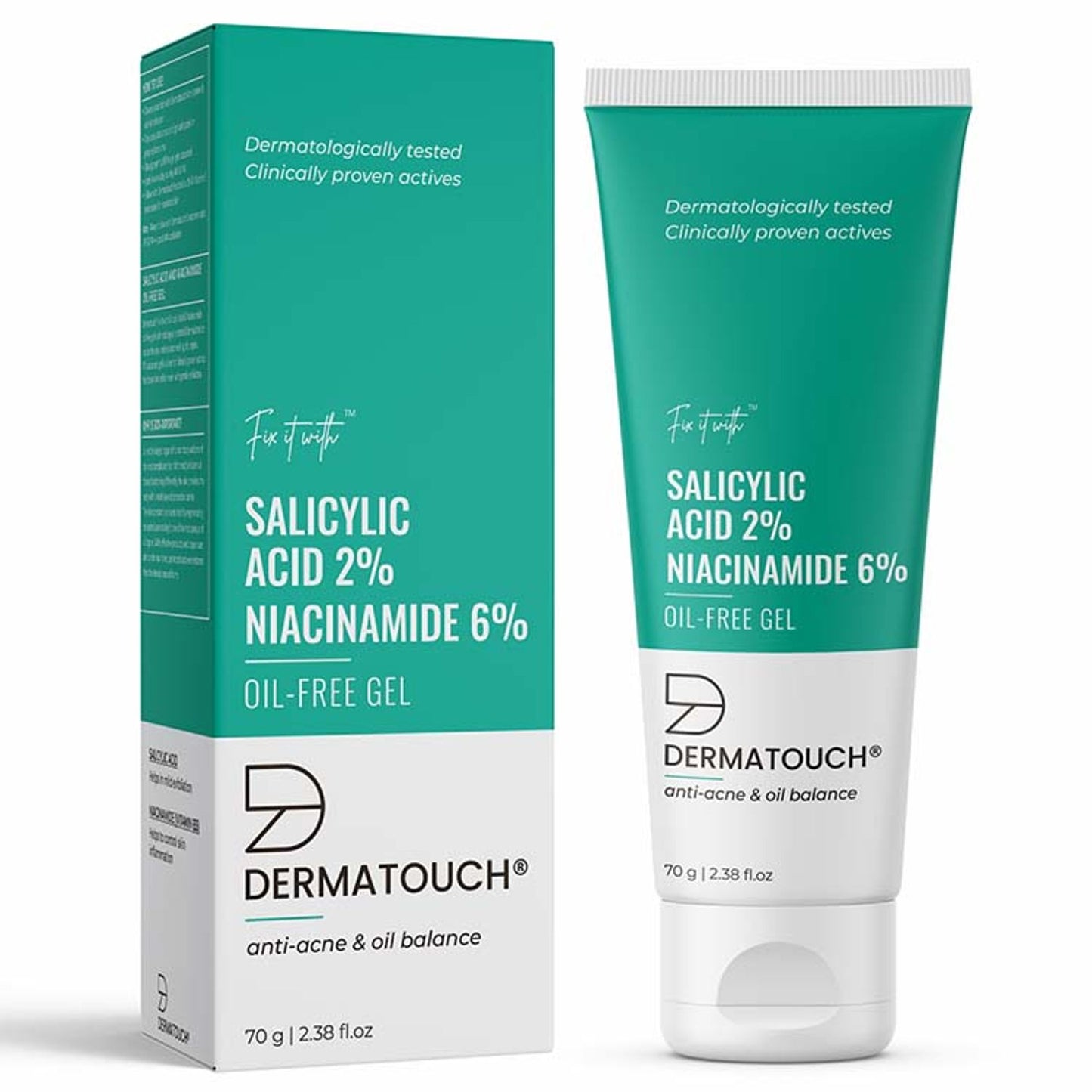 Dermatouch Salicylic Acid 2% Niacinamide 6% Acne Oil-Free Gel