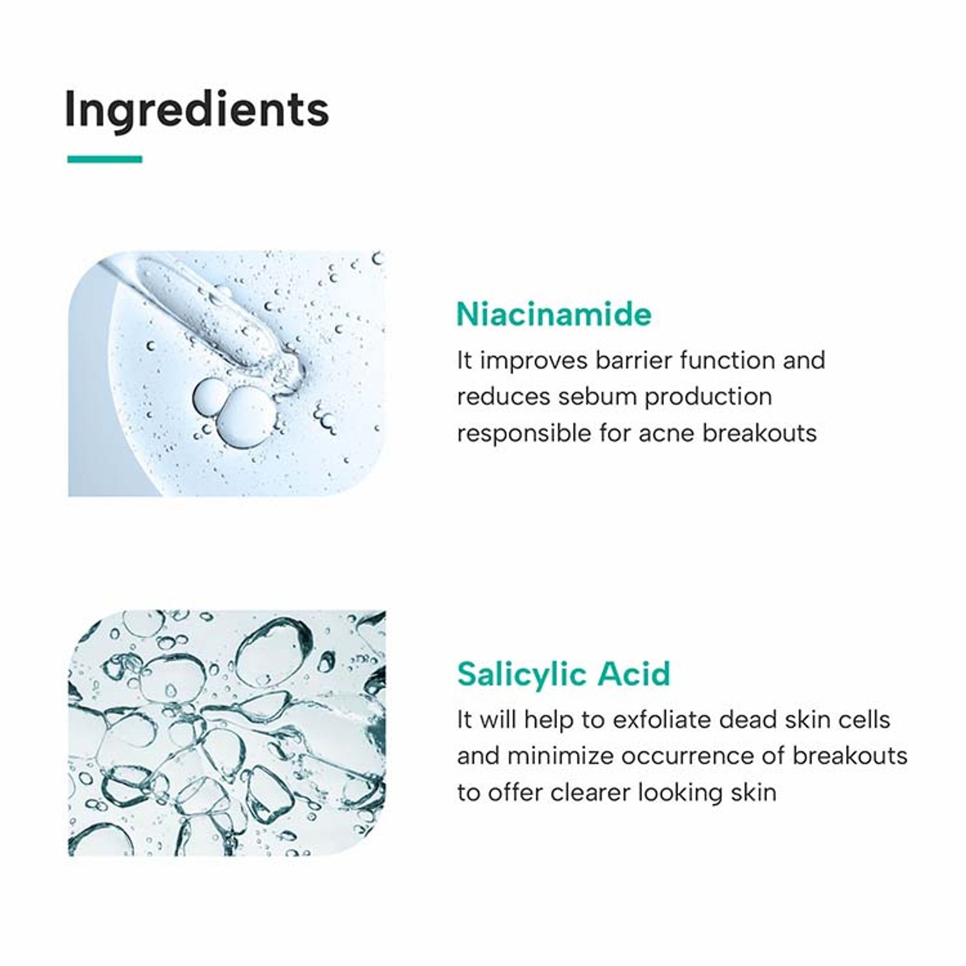 Dermatouch Salicylic Acid 2% Niacinamide 6% Acne Oil-Free Gel