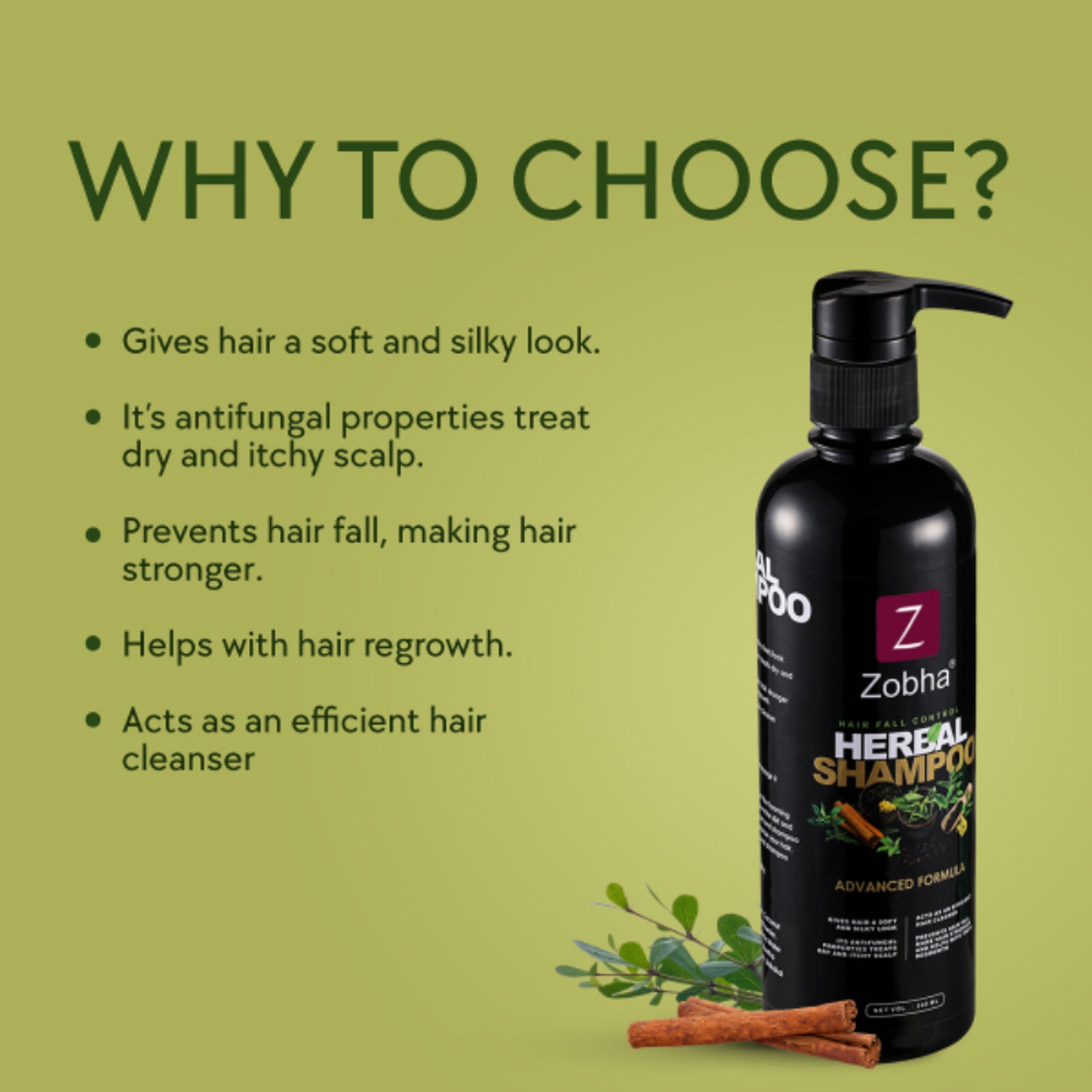 Zobha Hair Fall Control Herbal Shampoo