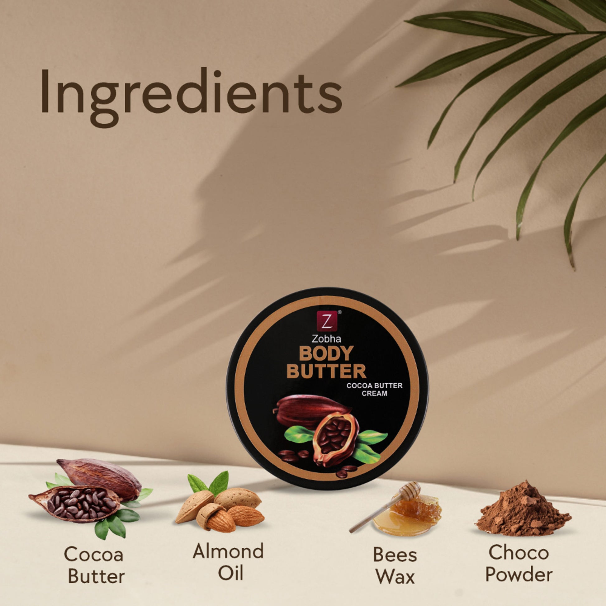 Zobha Cocoa Butter Body Butter Cream