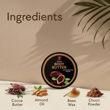 Zobha Cocoa Butter Body Butter Cream