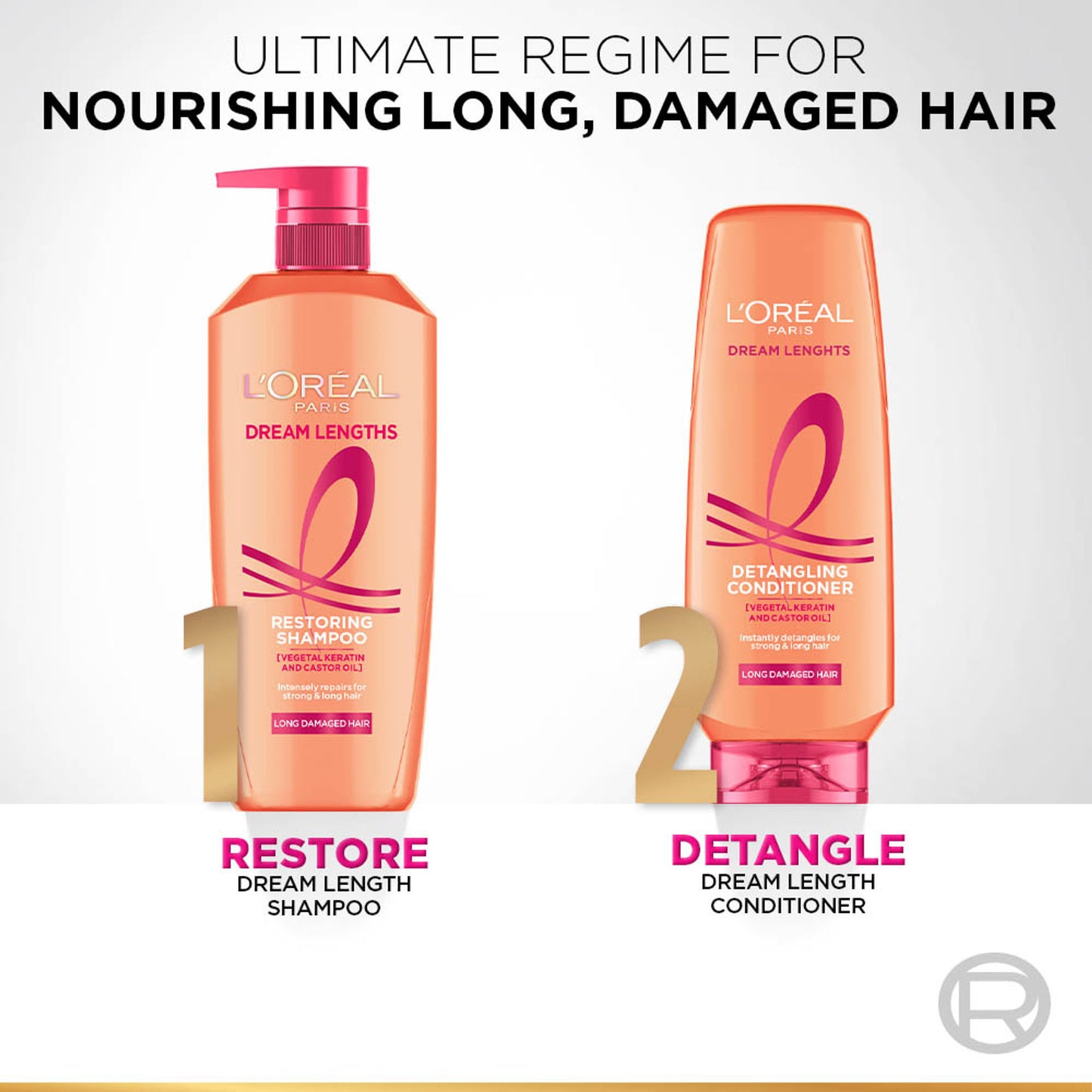 L'Oreal Paris Dream Lengths Detangling Conditioner For Long Damaged Hair