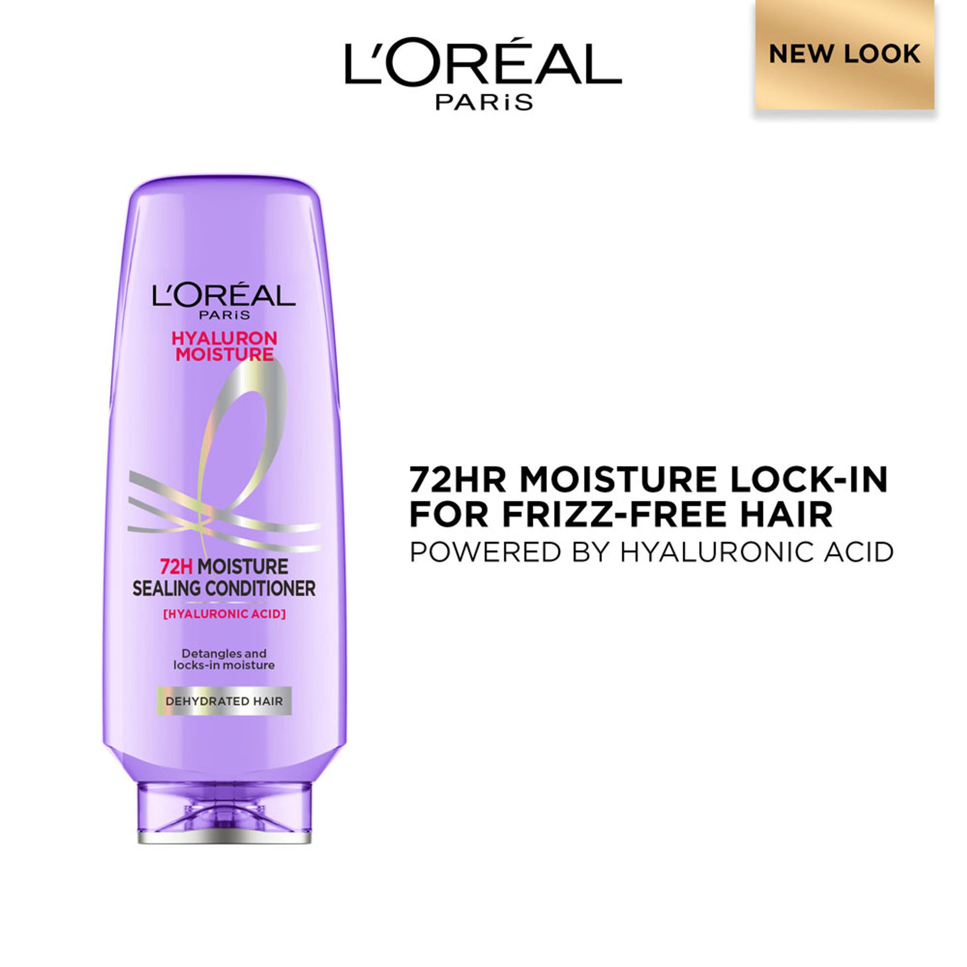 L'Oreal Paris Hyaluron Moisture Anti-frizz Conditioner With Hyaluronic Acid for 72 HR Hydrated Hair
