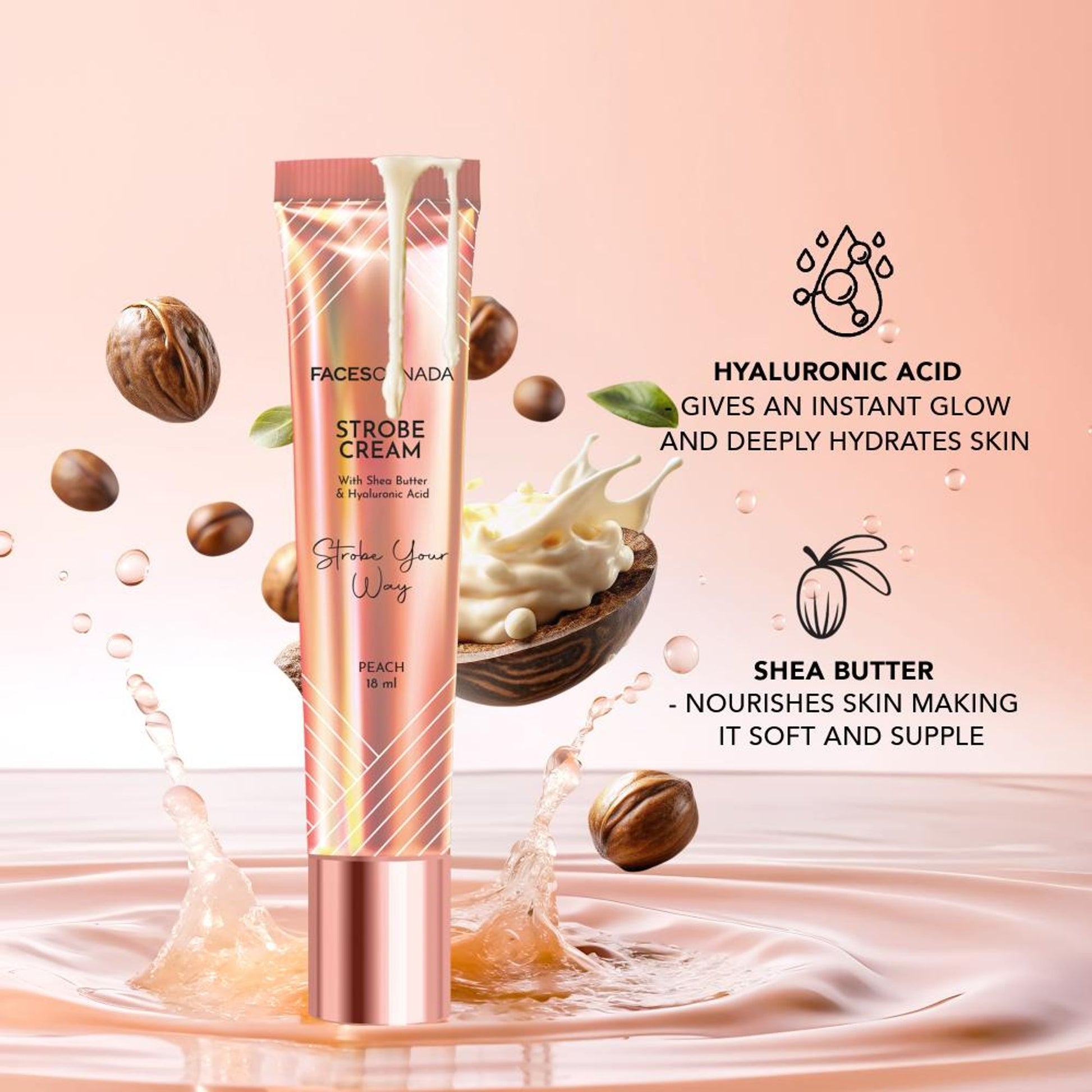 Faces Canada Strobe Cream Mini - Peach