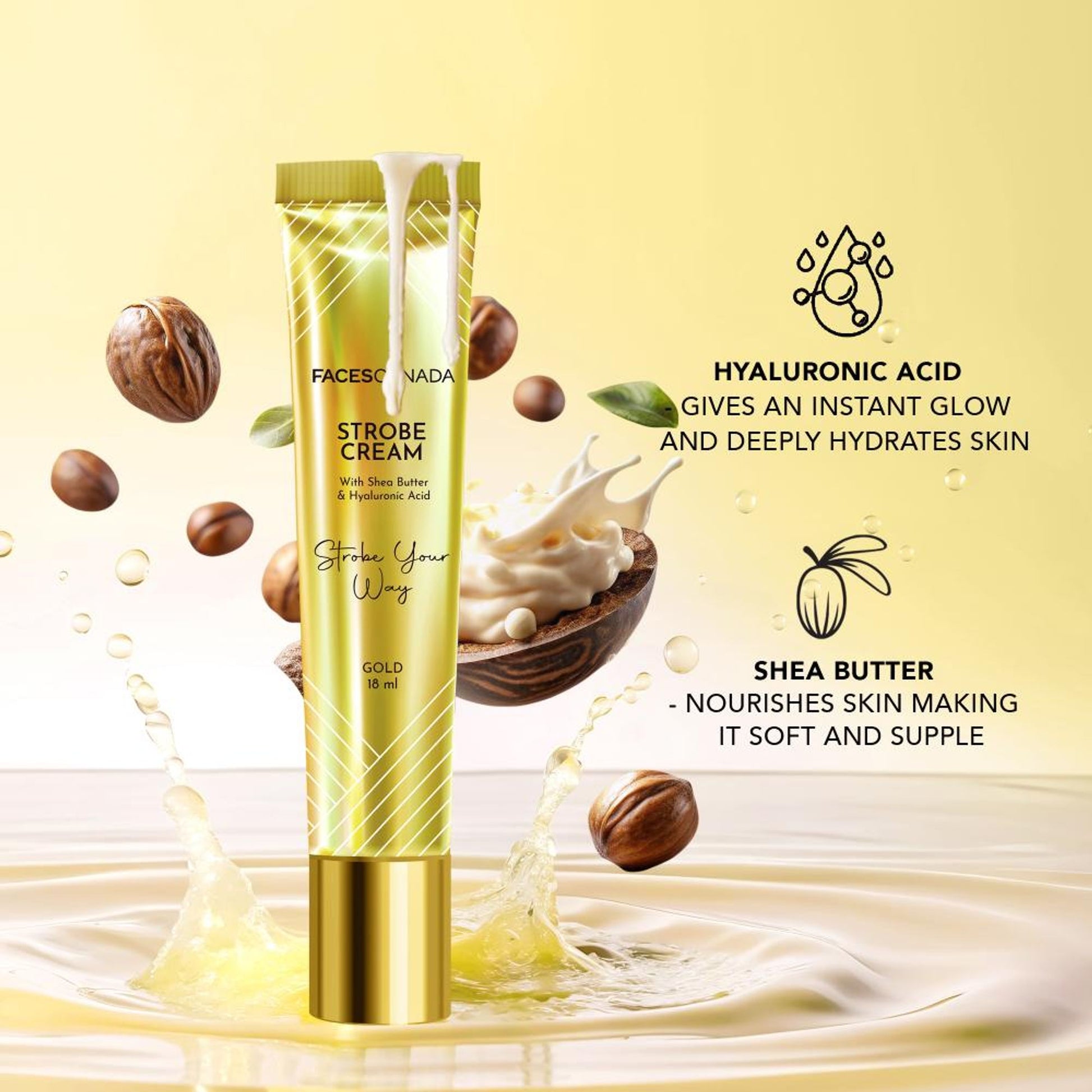 Faces Canada Strobe Cream Mini - Gold