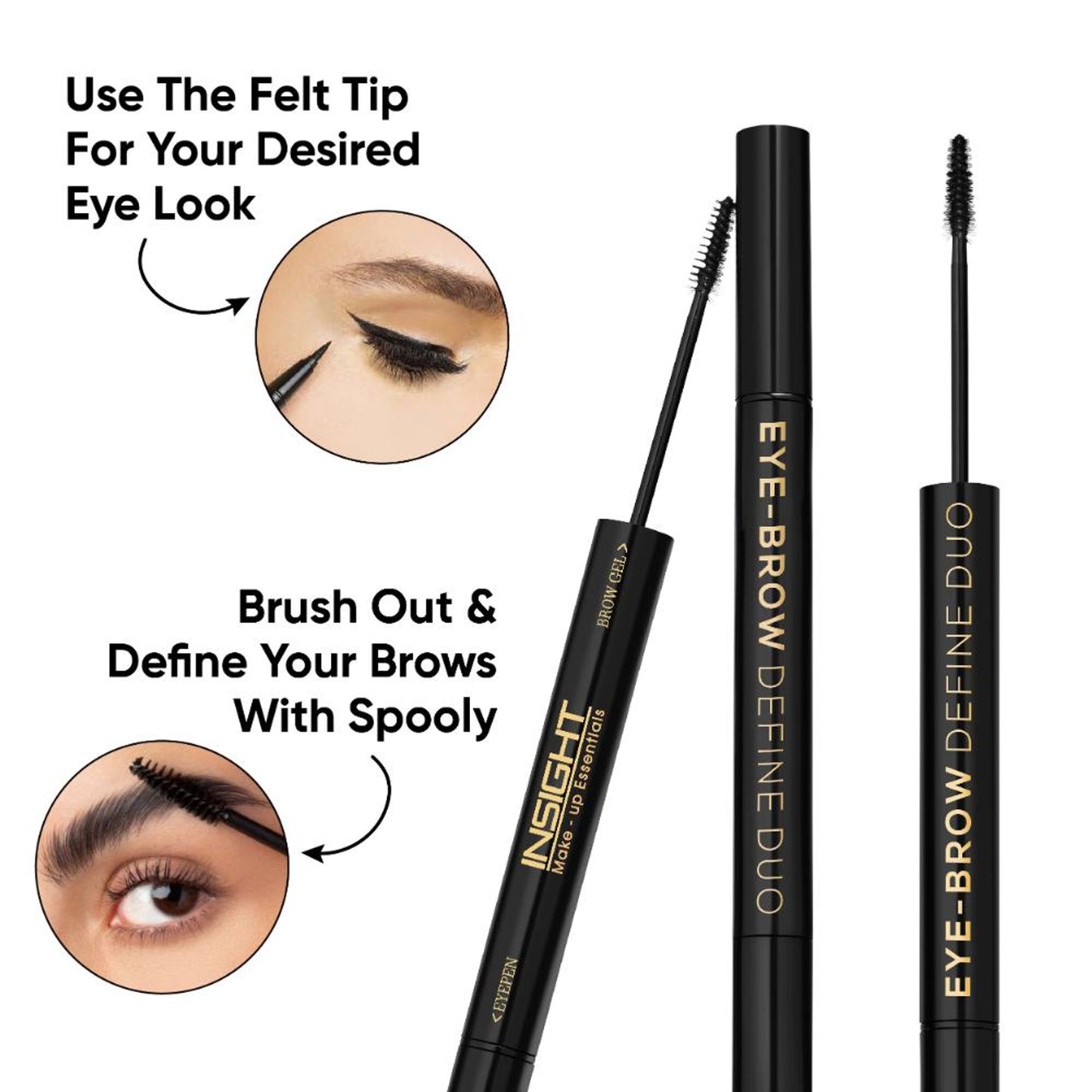 Insight Cosmetics Eye-Brow Define Duo 2 In 1 - Grey