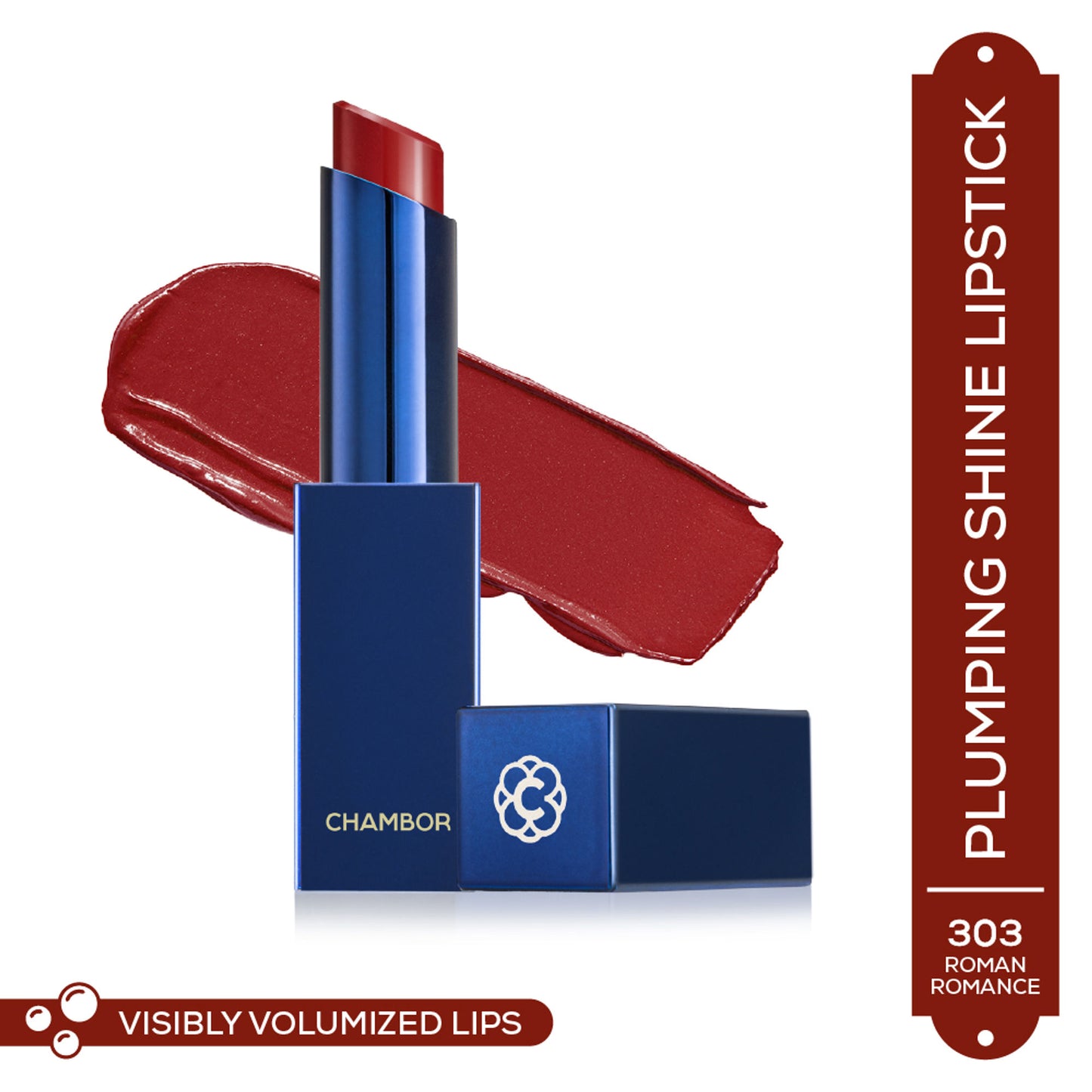 Chambor Colour Studio Tres Plumping Shine Lipstick - Roman Romance