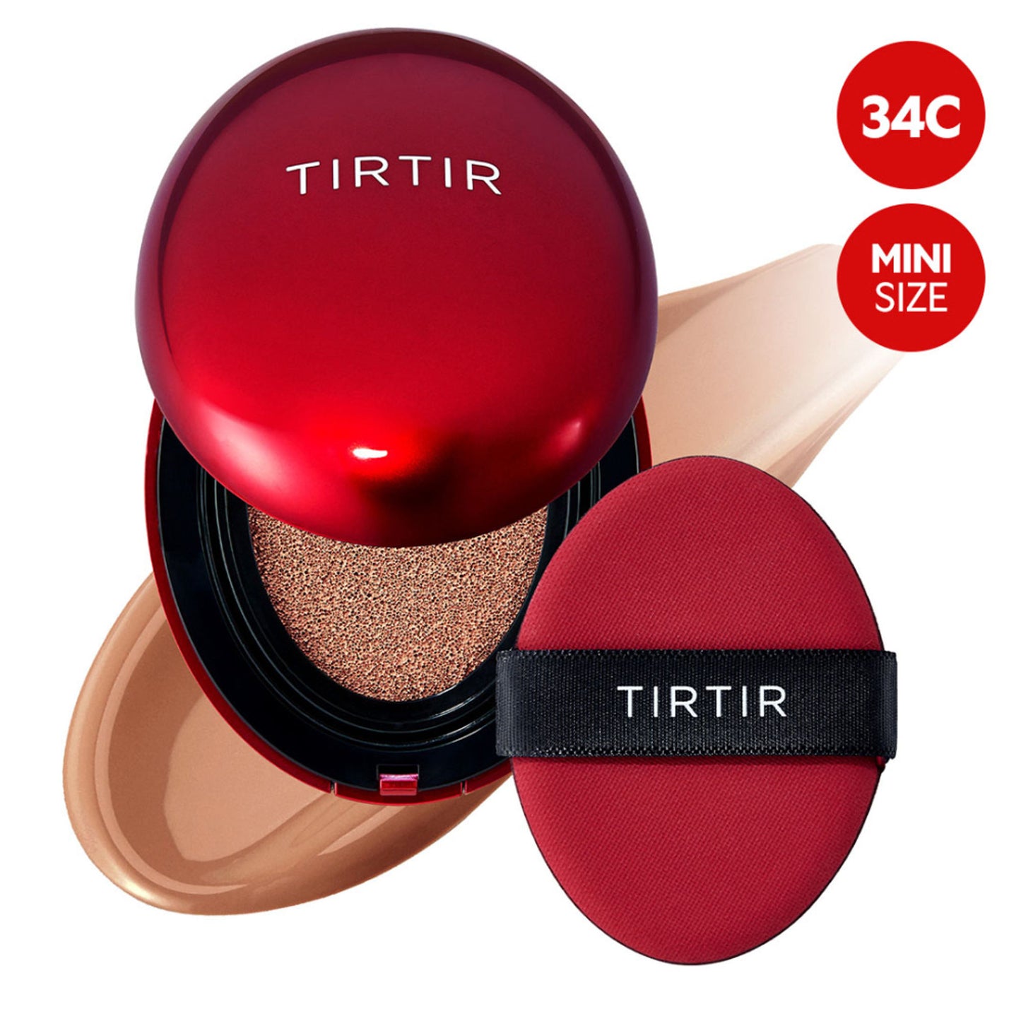 TIRTIR Mask Fit Red Mini Cushion Foundation - 34C Amber