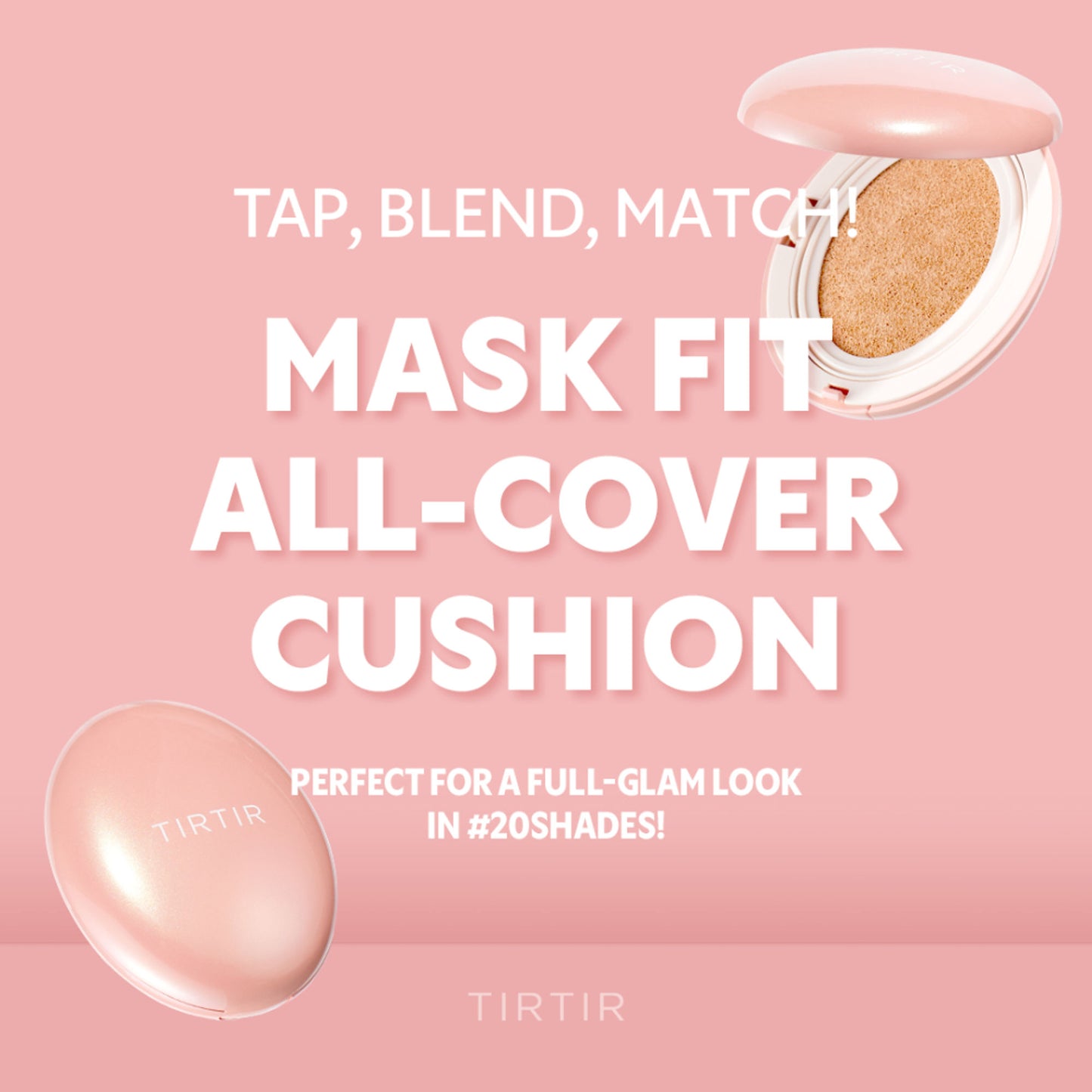 TIRTIR Mask Fit All-Cover Cushion Foundation - 13N Fair Ivory
