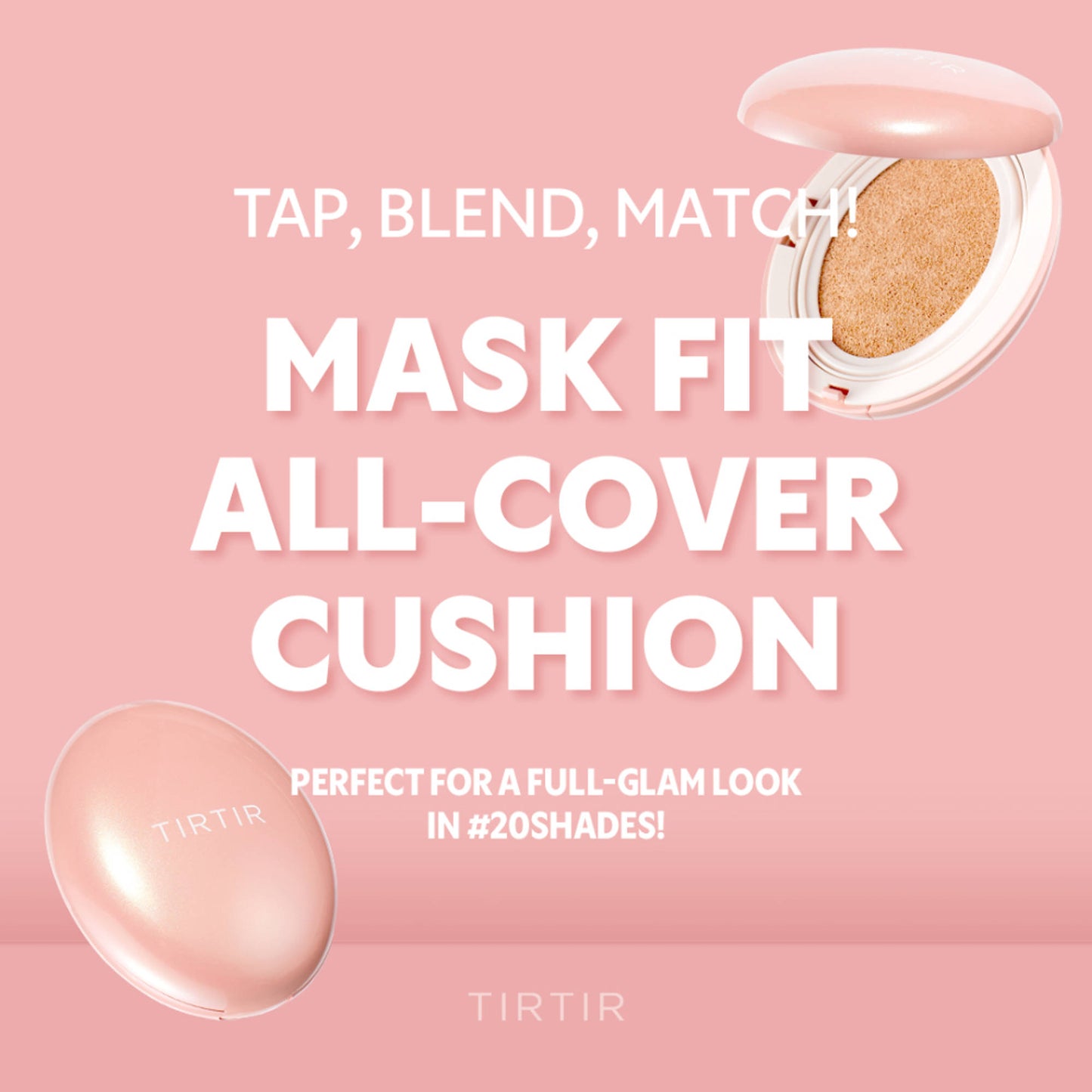 TIRTIR Mask Fit All-Cover Mini Cushion 13N Fair Ivory - 23N Sand