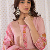 Dhiyona IE Floral Yoke Design Embroidered Thread Work Straight Kurta With Trousers & Dupatta