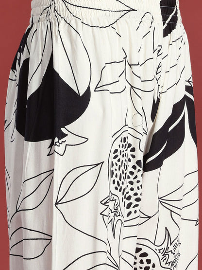 Dhiyona IE Floral Printed Kurta with Palazzos