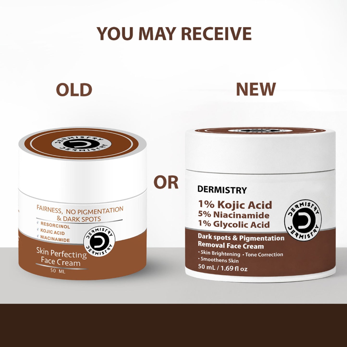 DERMISTRY Kojic Acid Face Cream Pigmentation Tan Removal Glowing Skin Whitening Lightening Fairness