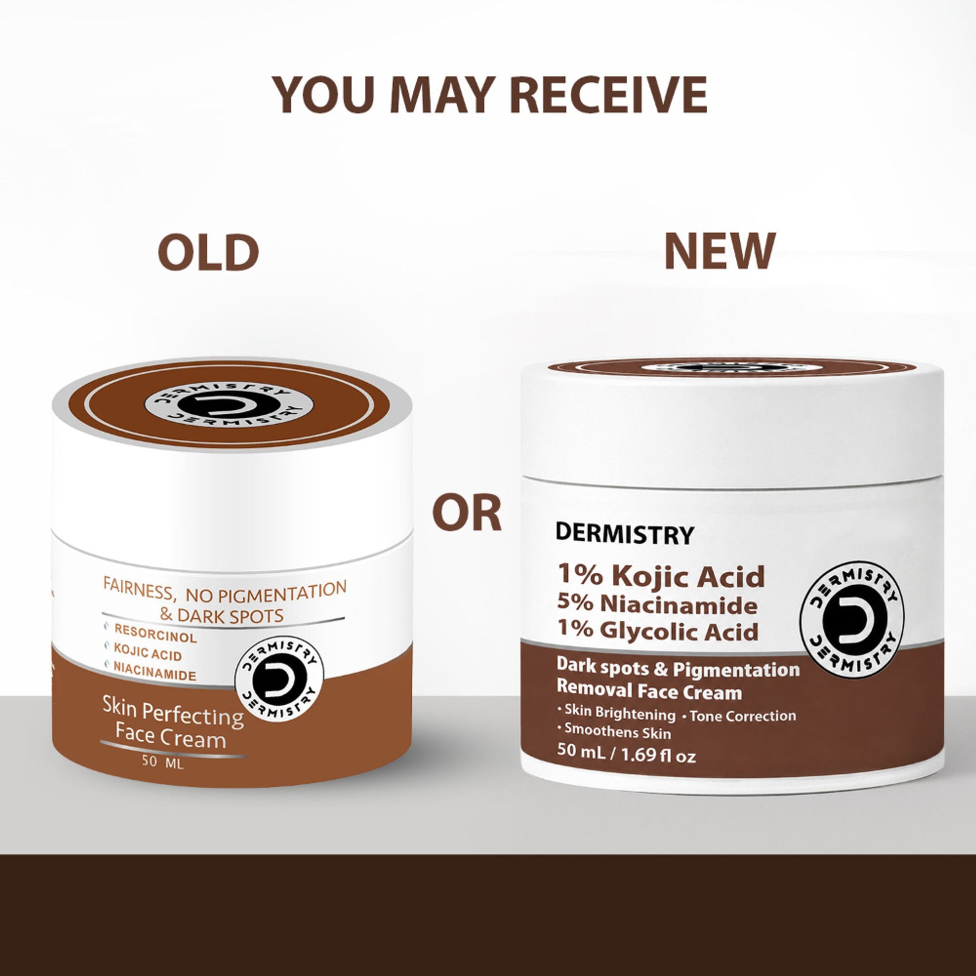 DERMISTRY Kojic Acid Face Cream Pigmentation Tan Removal Glowing Skin Whitening Lightening Fairness