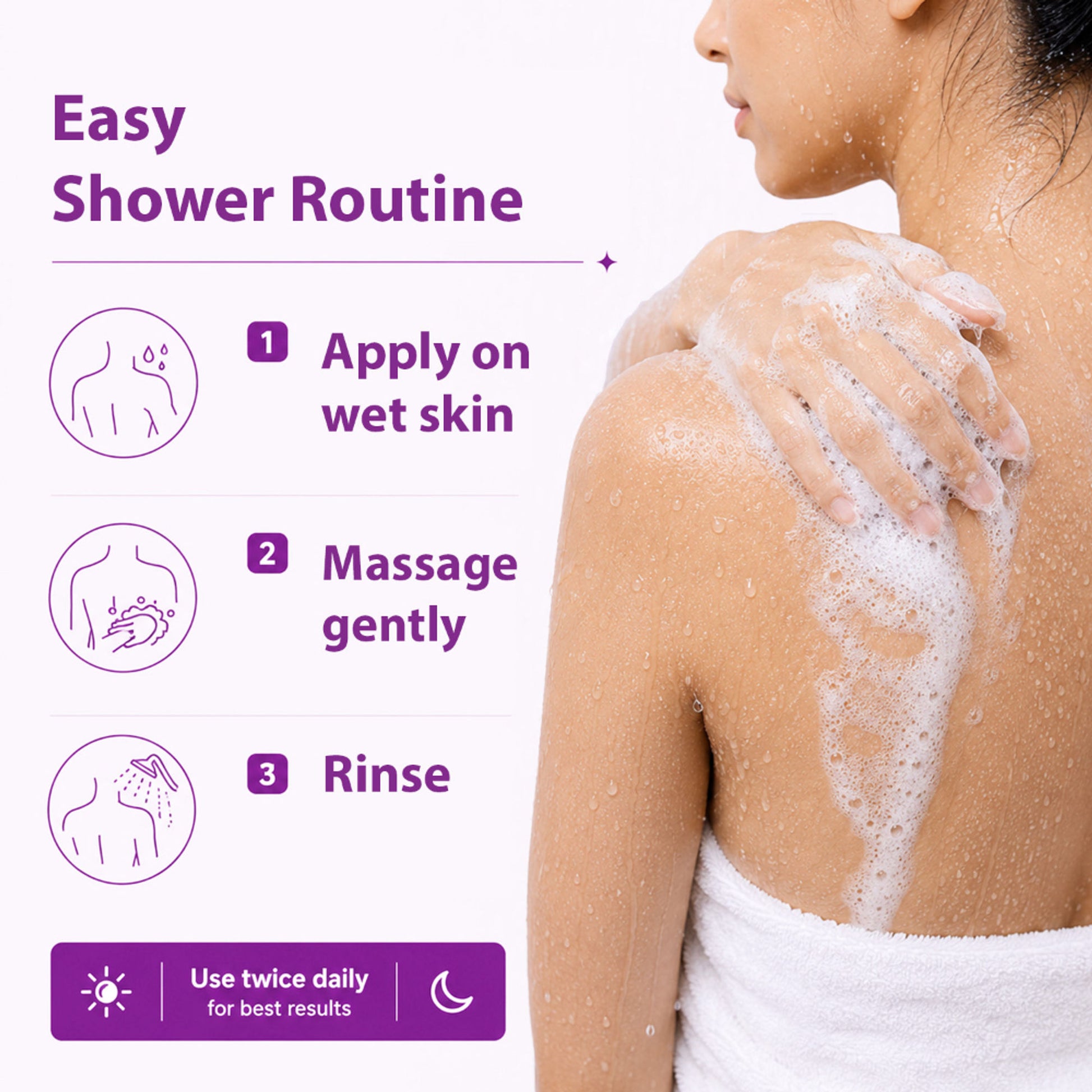 DERMISTRY 1% Salicylic Acid Niacinamide Exfoliating Body Wash for Back Acne Oily Acne Prone Skin