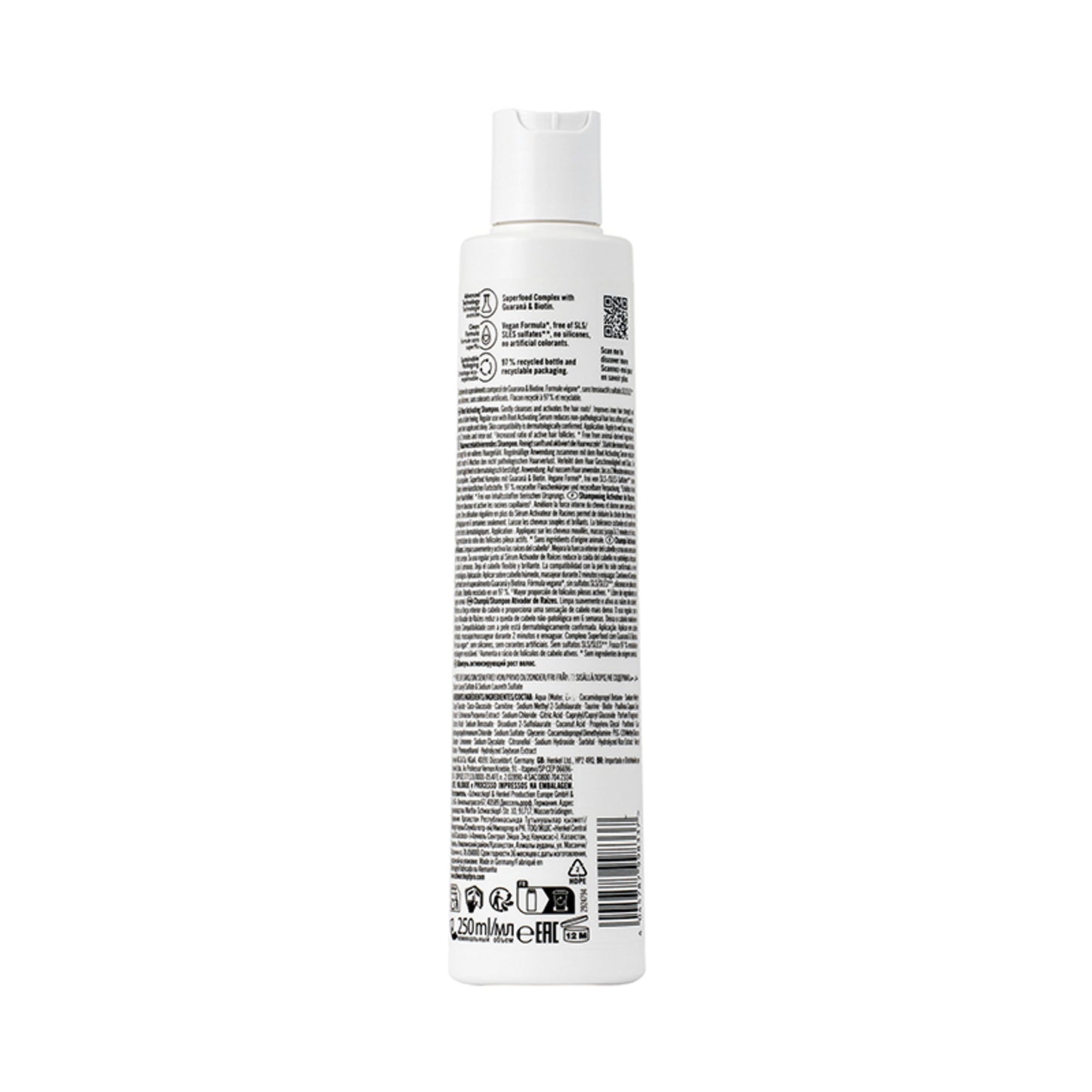 Schwarzkopf Professional Bonacure Root Activating Shampoo For Thinning Hair| Biotin & Guarana