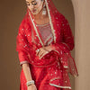 Dhiyona IE Women Embroidered Regular Kurta with Trousers & With Dupatta