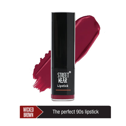 Street Wear Satin Smooth Lipstick - Wicked Brown